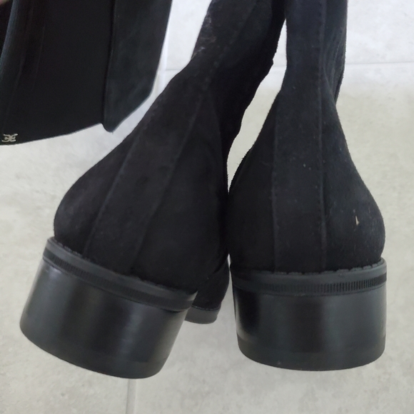 Sam Edelman Pam suede fabric mix media knee high boots - Picture 4 of 13